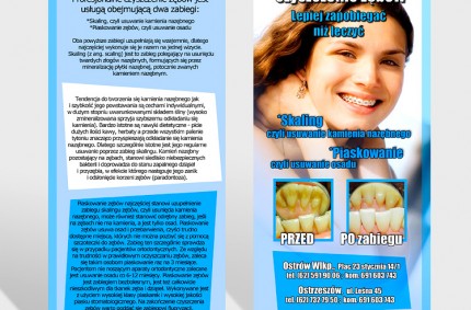 ULOTKA / Czyszczenie zębów