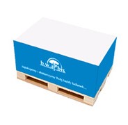 KOSTKA NA MINIPALETCE / bloczek z wyrywanymi karteczkami